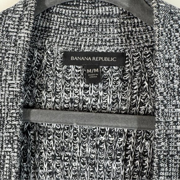 Banana Republic Knitted Gray Open Front Cardigan Merino Wool Blend Size Medium - Picture 5 of 13